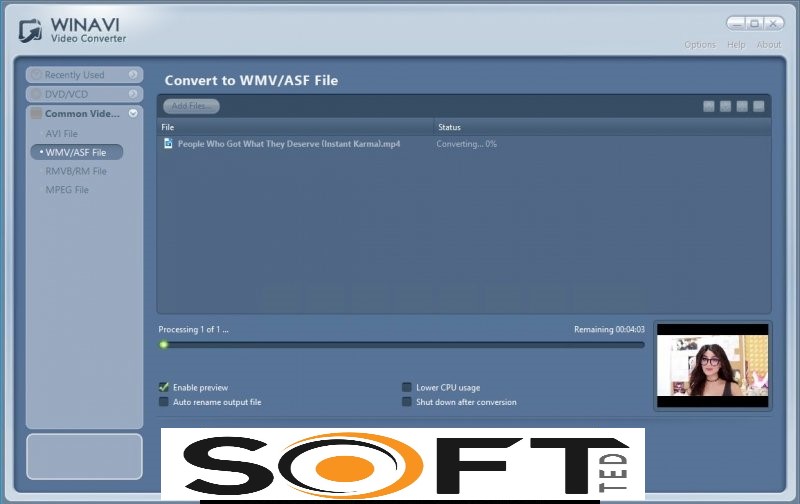 WinAVI Video Converter 11 Free Download