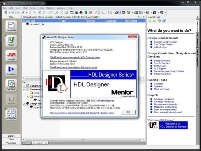 Mentor Graphics HDL Designer Series 2021.1 Free Download