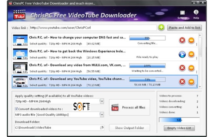 ChrisPC VideoTube Downloader Pro 14 Free Download_Softted.com_