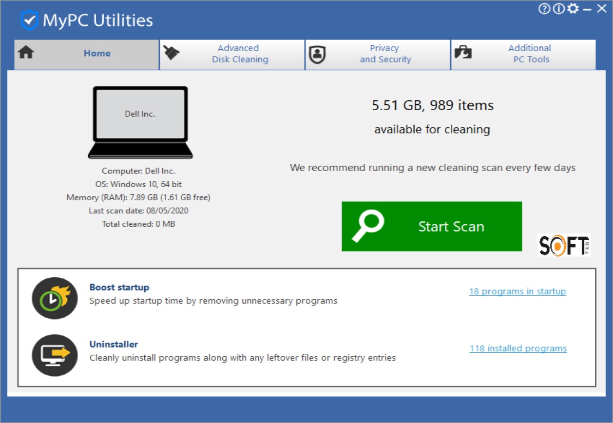 MyPC Utilities 7 Free Download_Softted.com_