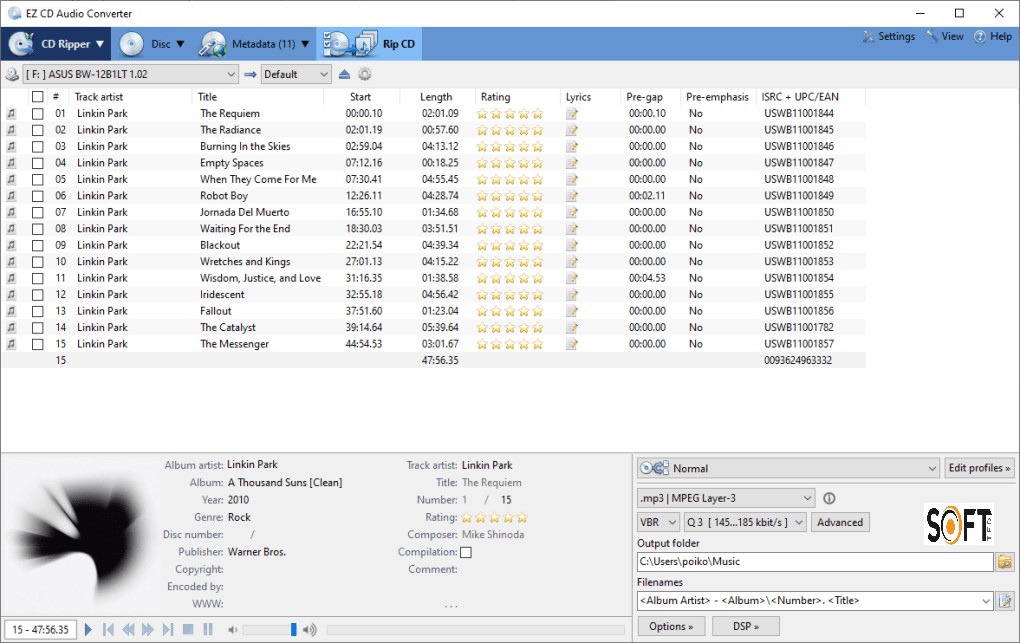 EZ CD Audio Converter 10 Free Download_Softted.com_