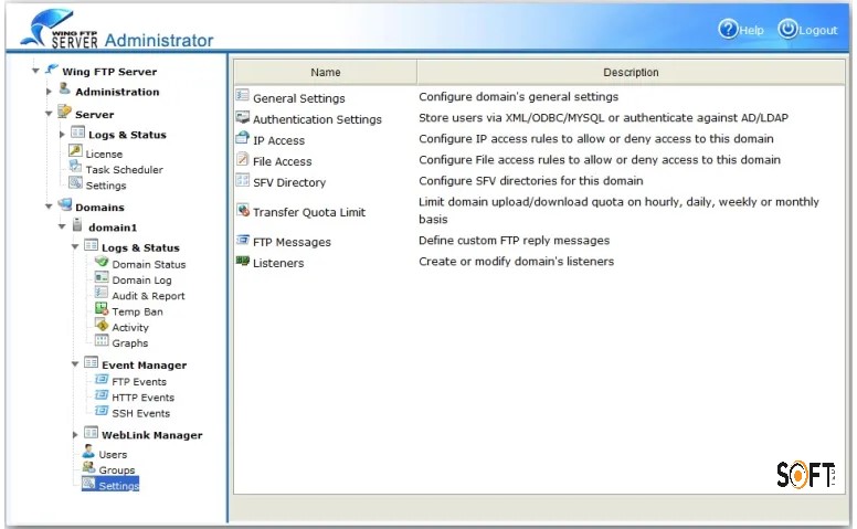 Wing FTP Server Corporate 7 Free Download_Softted.com_