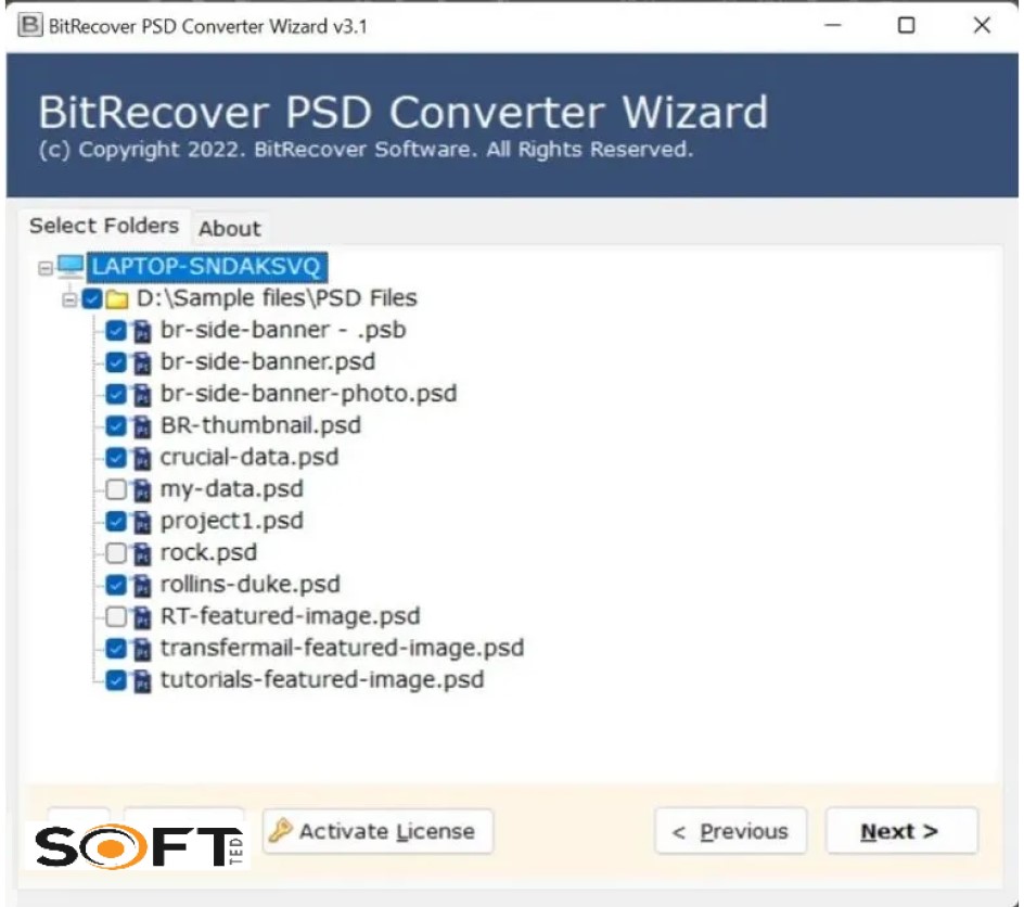 BitRecover PSD Converter Wizard 3 Free Download_Softted.com_