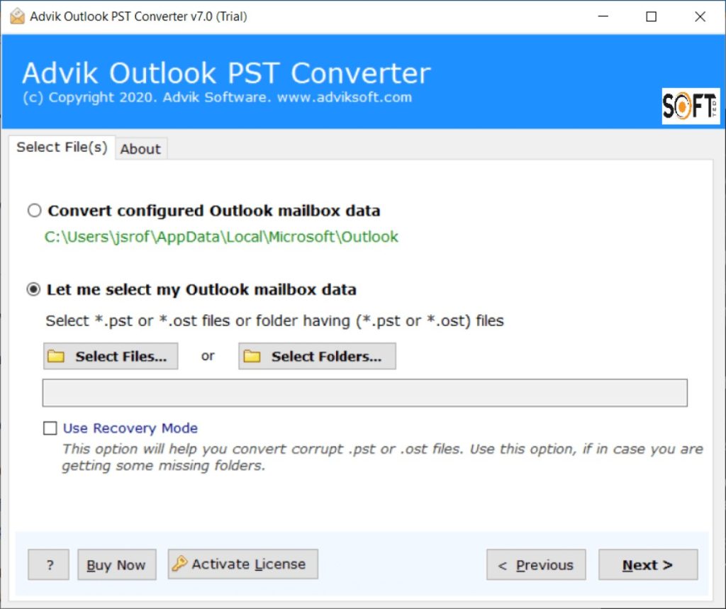 Advik Outlook PST Converter 2022 Free Download_Softted.com_