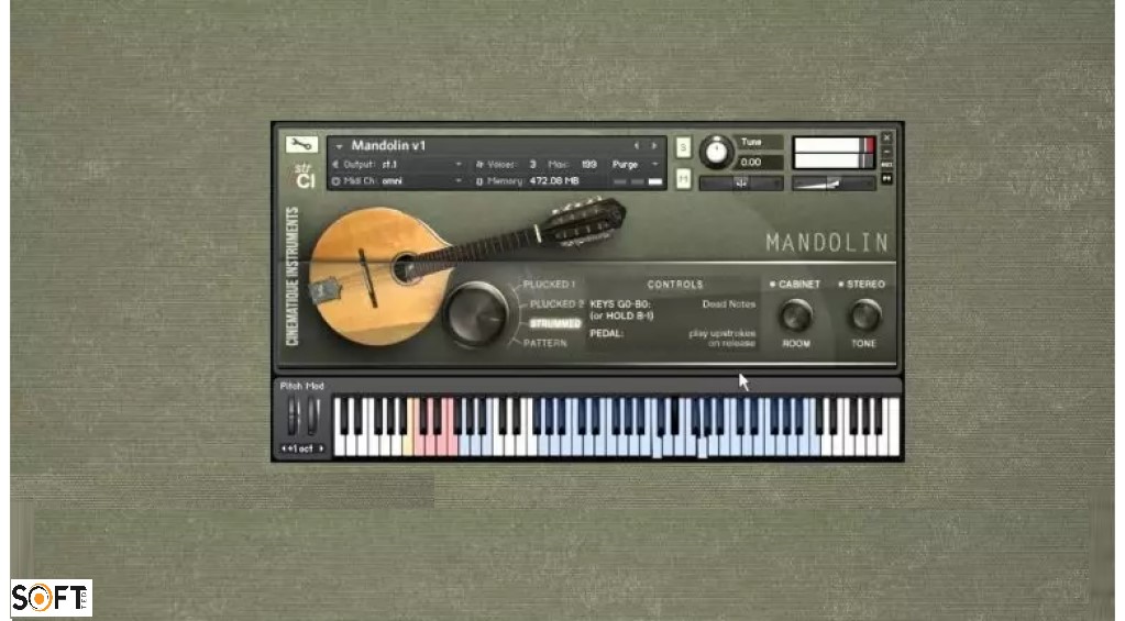 Cinematique Instruments – Mandolin v1.5 (KONTAKT) Free Download_Softted.com_
