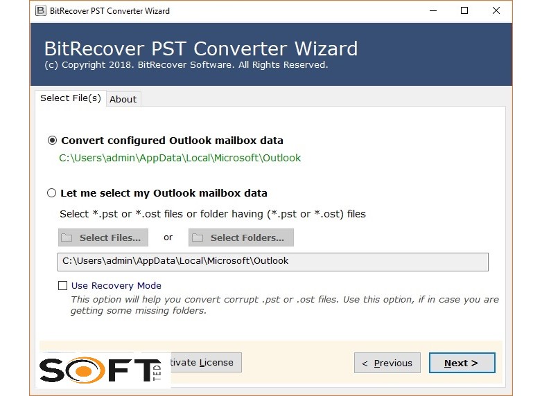 BitRecover PST Converter Wizard 13 Free Download_Softted.com_