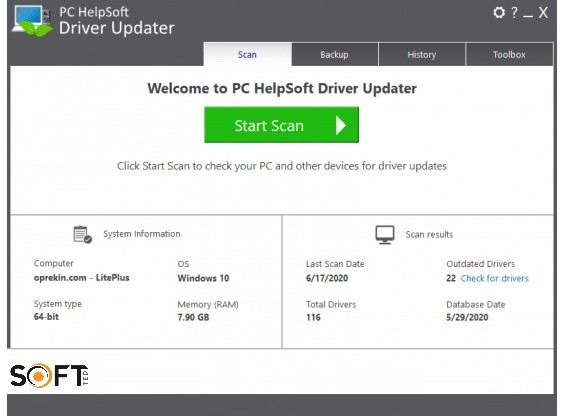 PC HelpSoft Driver Updater Pro 6 Free Download_Softted.com_